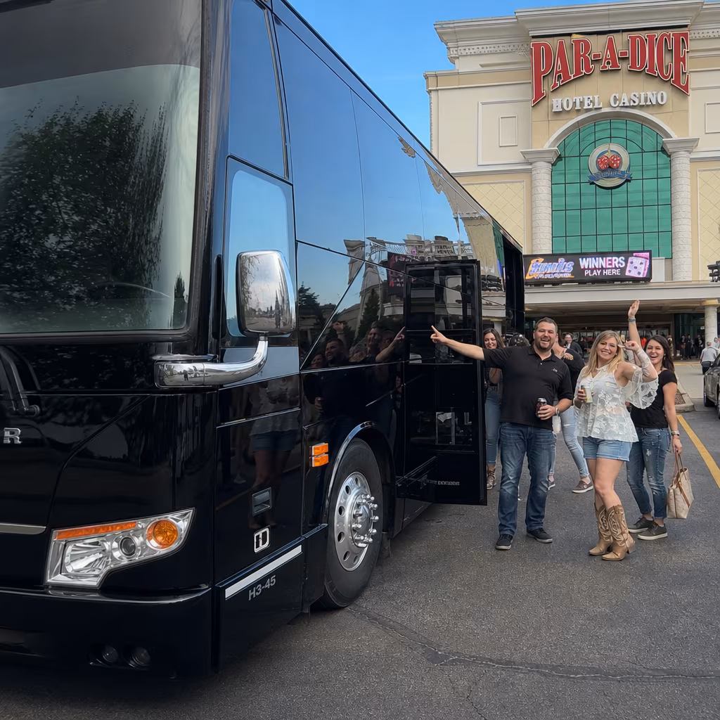 Party Bus to Par-A-Dice Hotel Casino
