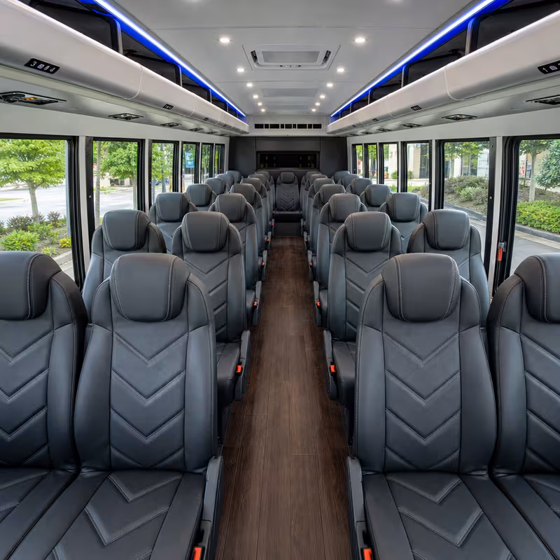 15-35 Passenger Minibus Interior