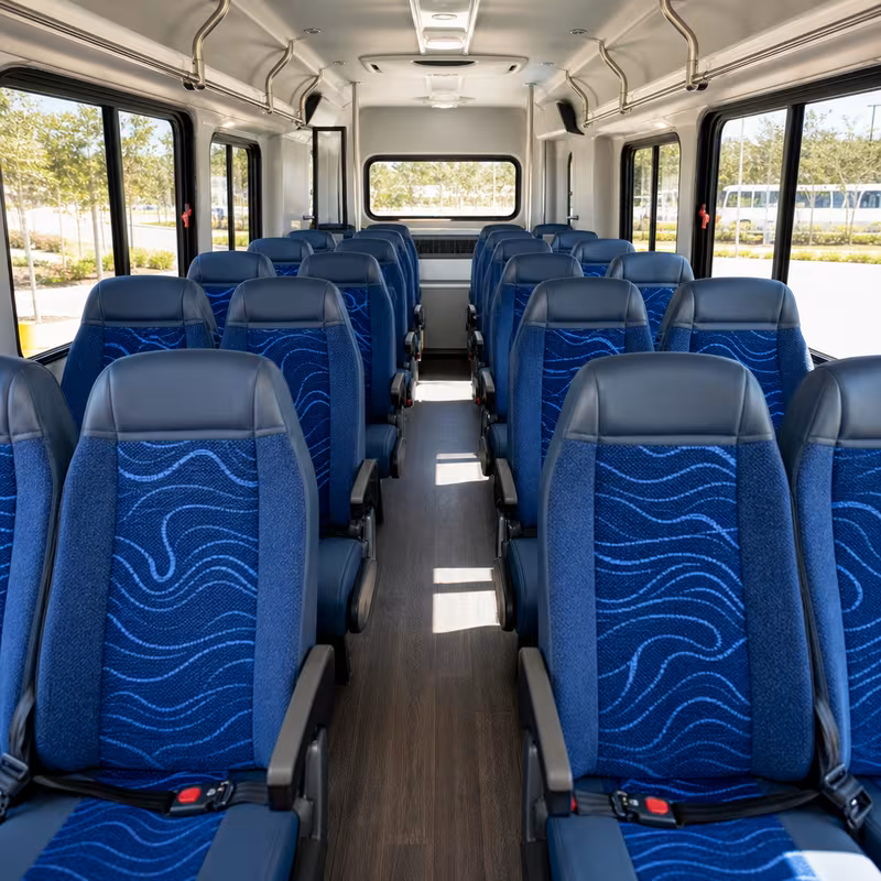 15-35 Passenger Minibus Interior