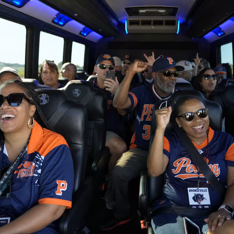 Peoria Sporting Event Transportation fleet vehicle
