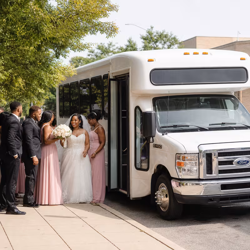 Peoria Wedding Transportation fleet vehicle