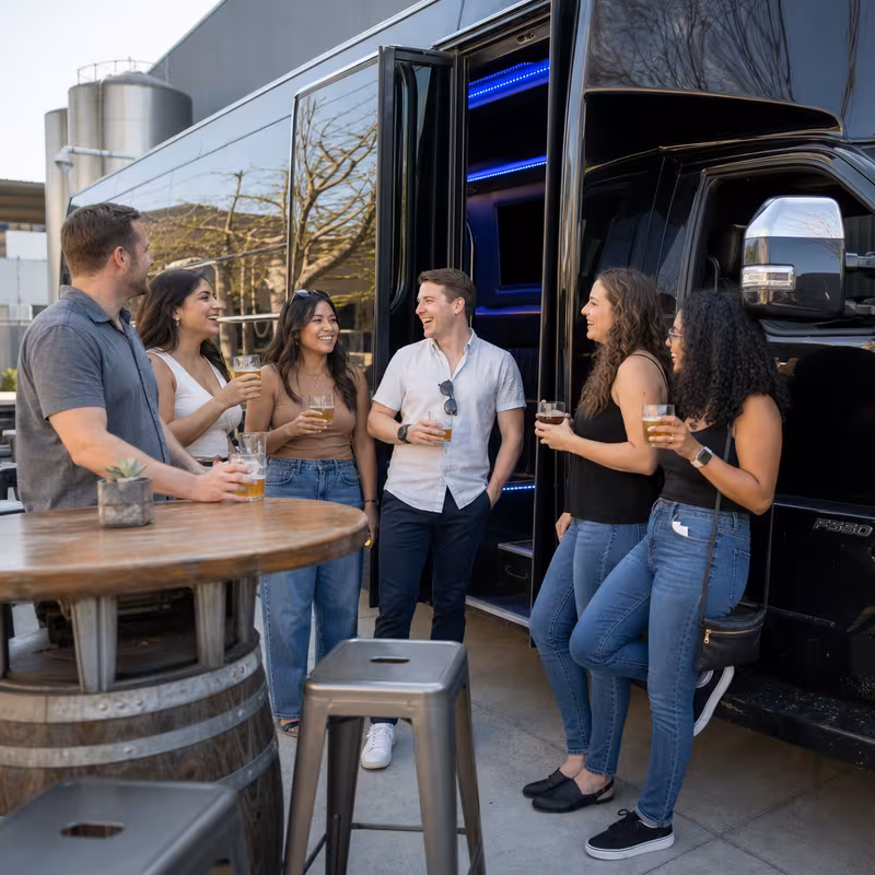 Peoria Winery & Brewery Tour Transportation fleet vehicle