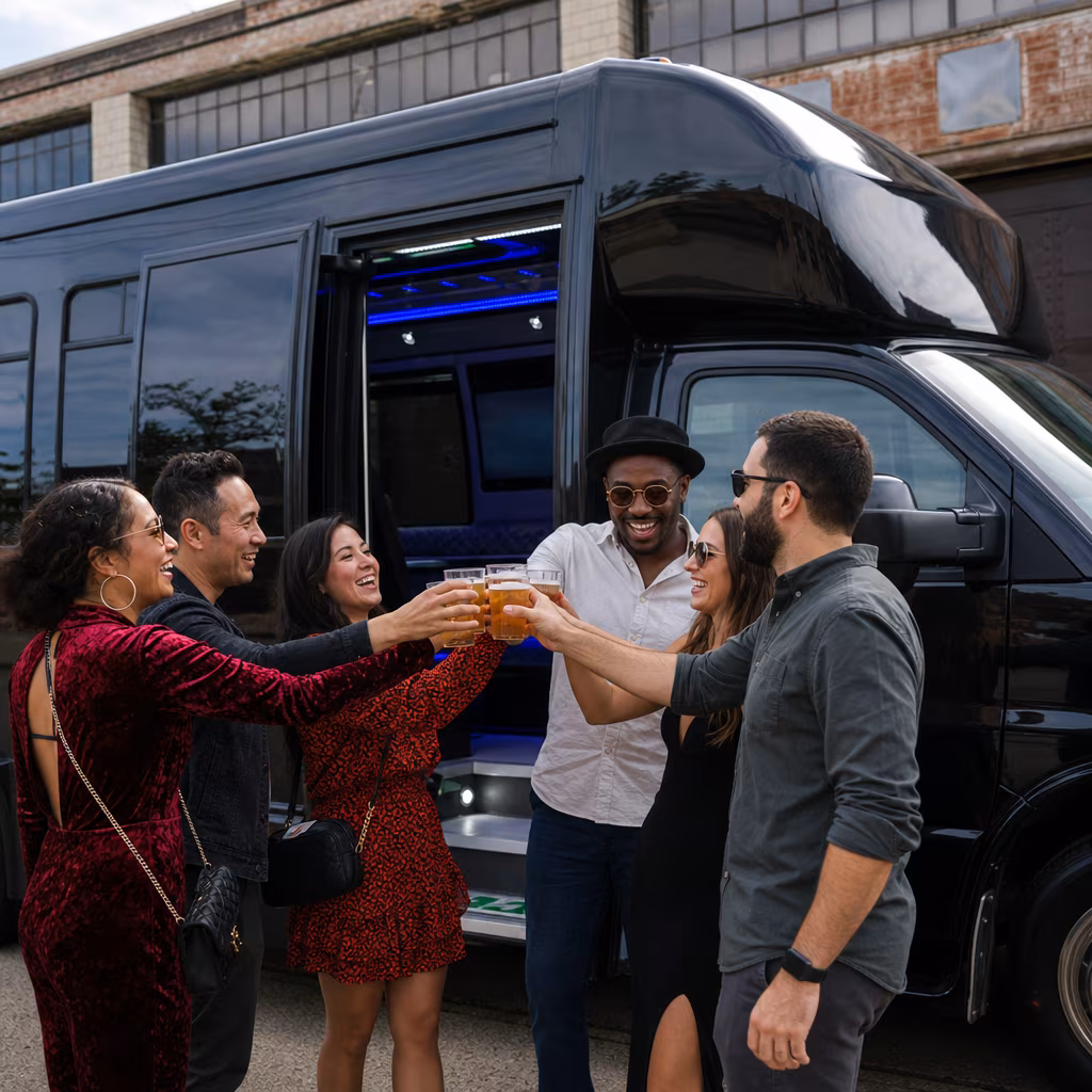 Peoria Winery Tour & Pub Crawl Transportation
